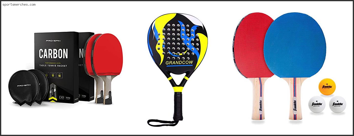 Best Premade Table Tennis Paddle