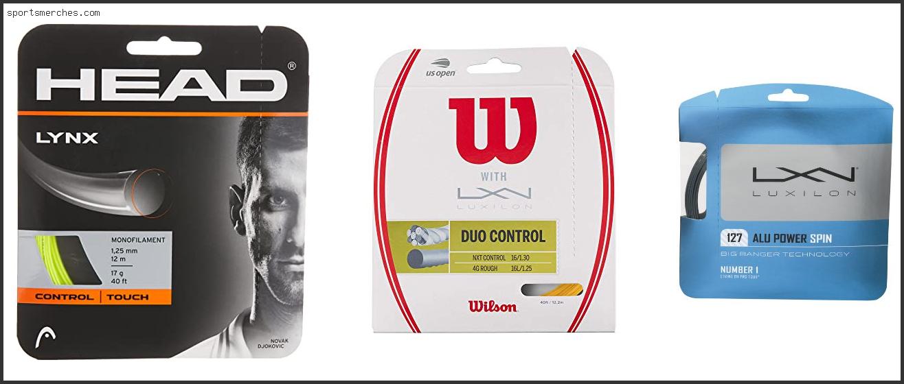 Best Tennis Strings For Spin And Control