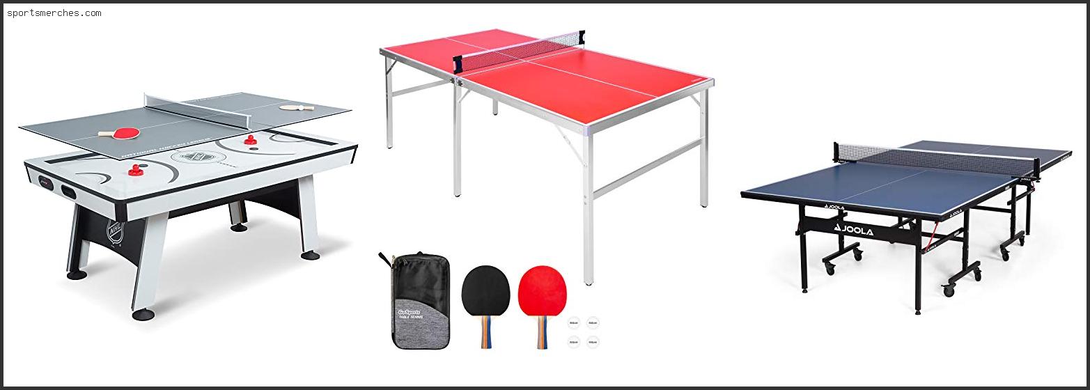 Best Table Tennis Table For Garage