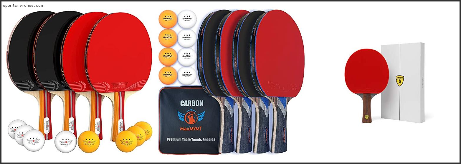 Best Table Tennis Paddle Rubber