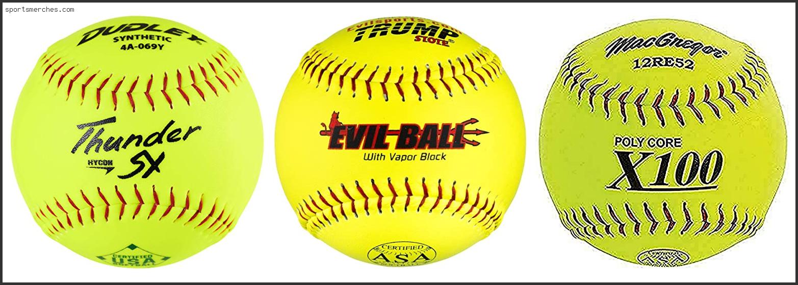 Best Asa Slowpitch Softball Balls