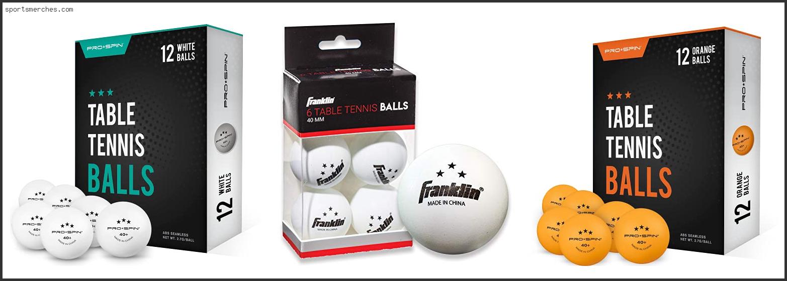 Best Quality Table Tennis Balls