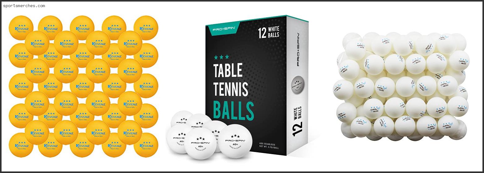 Best 3 Star Table Tennis Balls